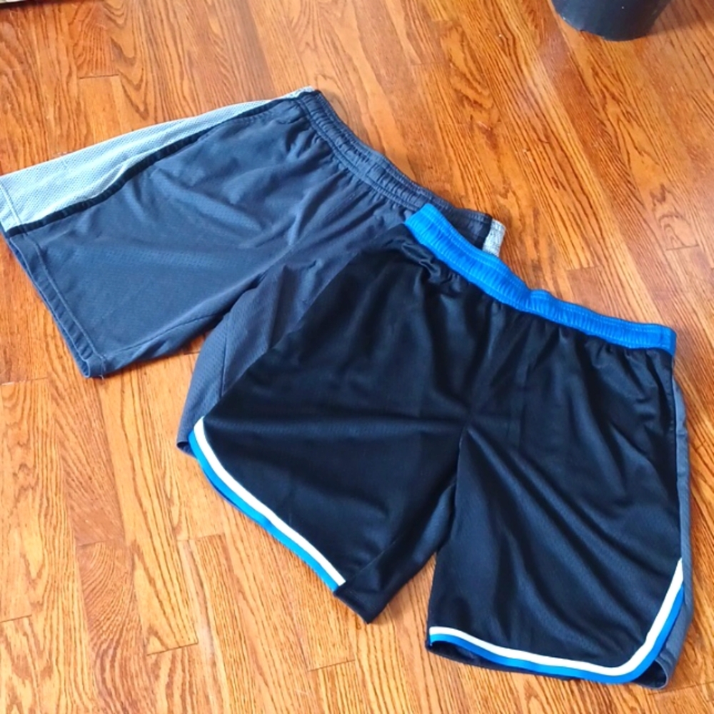 AND 1 - Two Pairs Of Men's-L  Athletic Shorts With Inside Ties & Pockets